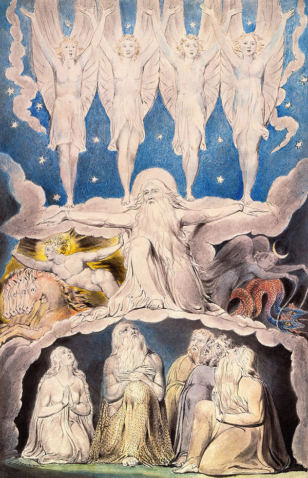 When the Morning Stars Sang Together by William Blake - Art Print - Zapista