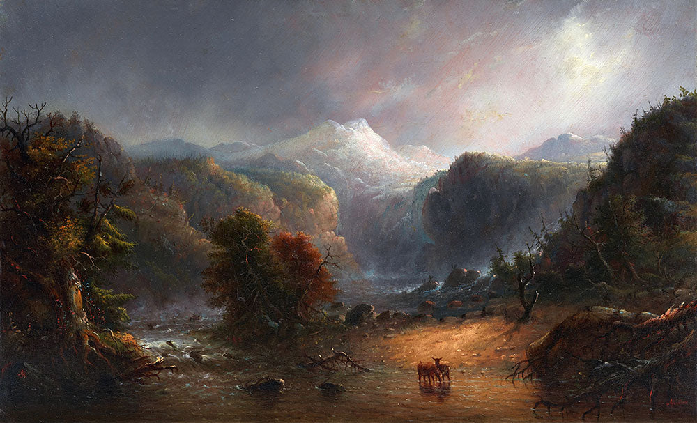Where the Clouds Love to Rest by Alfred Jacob Miller - Art Print - Zapista