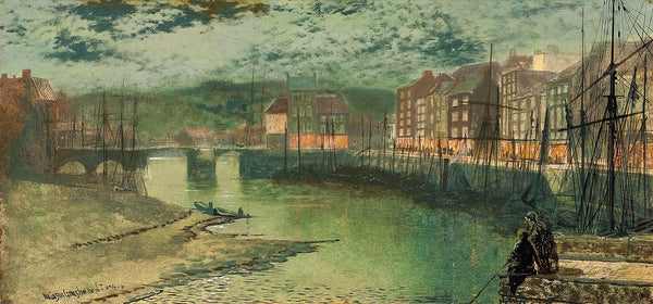 Whitby Docks by John Atkinson Grimshaw - Art Print - Zapista