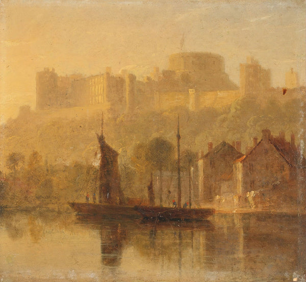 Windsor Castle from the Thames by William Daniell - Art Print - Zapista