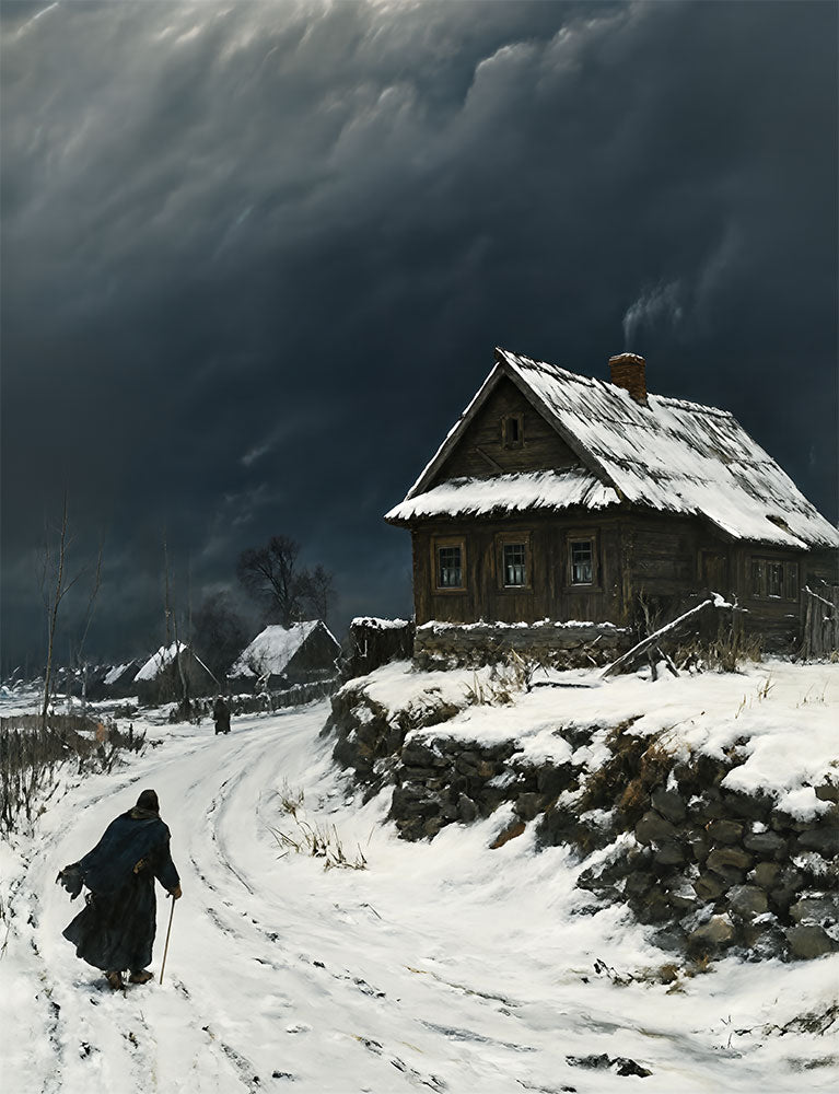 Winter Landscape by Aleksey Savrasov - Art Print - Zapista