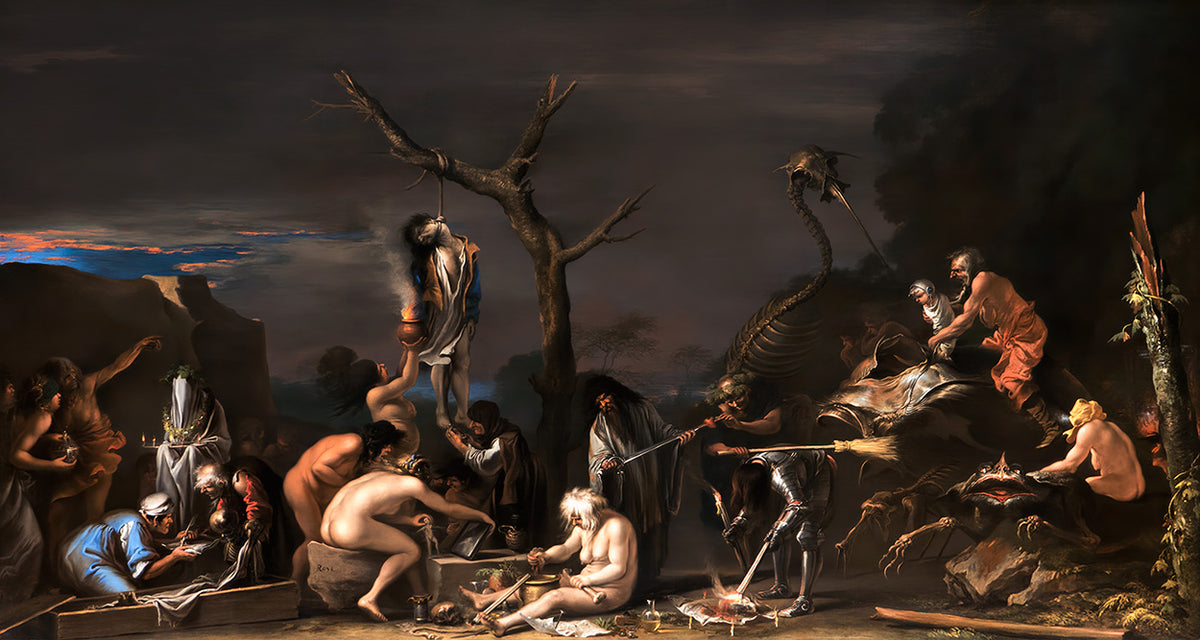 Witches at Their Incantations by Salvator Rosa - Art Print - Zapista