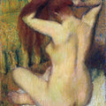 Woman Combing Her Hair by Edgar Degas - Art Print - Zapista
