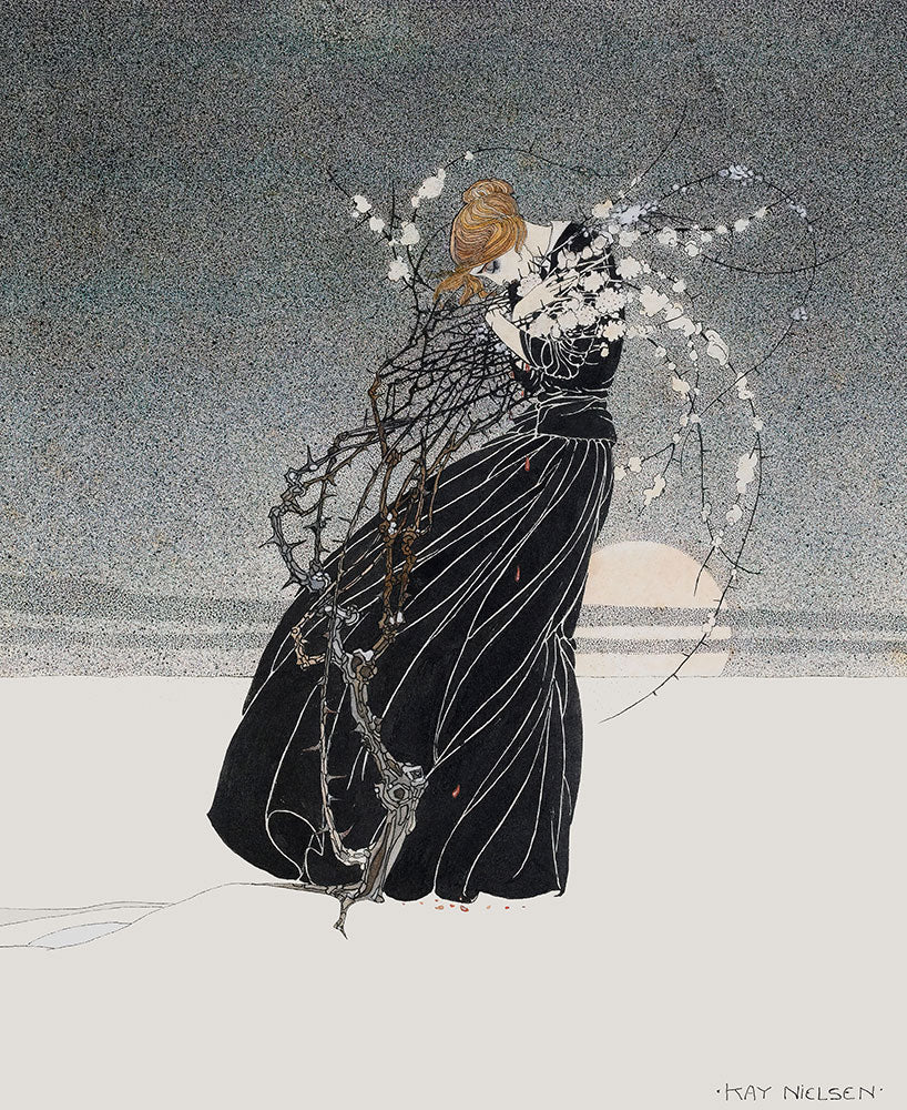 Woman Embracing Thorn Bush by Kay Nielsen - Art Print - Zapista