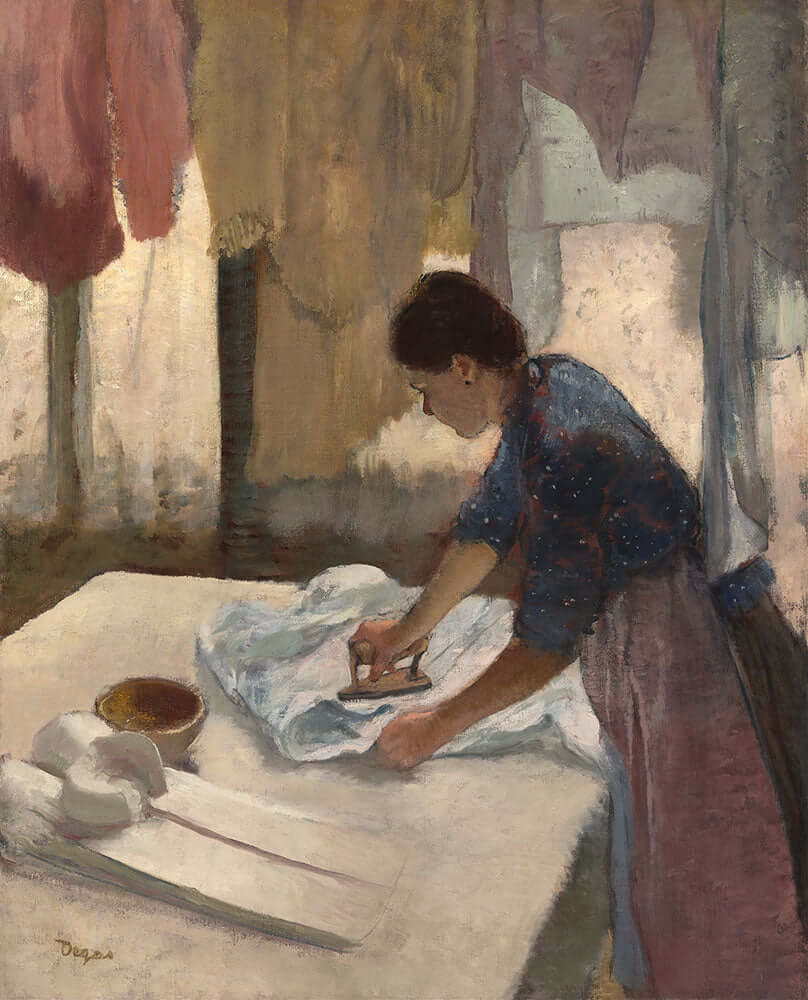 Woman Ironing by Edgar Degas - Art Print - Zapista