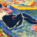 Woman With Black Stockings - The Black Grete by Ernst Ludwig Kirchner - Art Print - Zapista