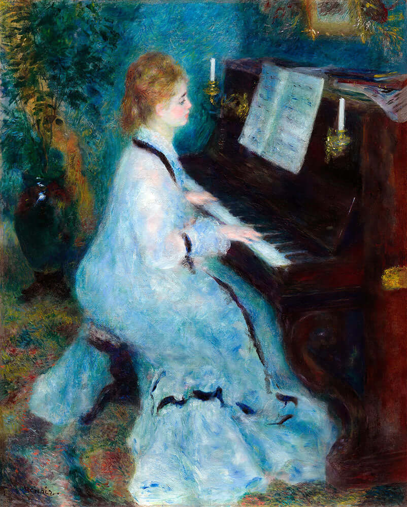 Woman at the Piano by Pierre-Auguste Renoir - Art Print - Zapista