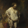 A Woman Bathing in a Stream by Rembrandt Harmenszoon van Rijn - Art Print - Zapista
