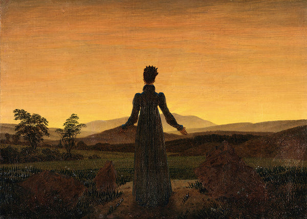 Woman Before the Rising Sun by Caspar David Friedrich - Art Print - Zapista