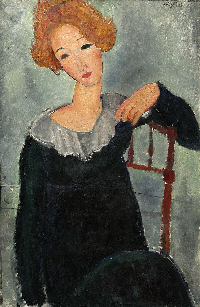 Woman with Red Hair by Amedeo Modigliani - Art Print - Zapista