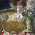Woman with a Fan by Mary Cassatt - Art Print - Zapista