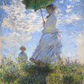 Woman with a Parasol by Claude Monet - Art Print - Zapista