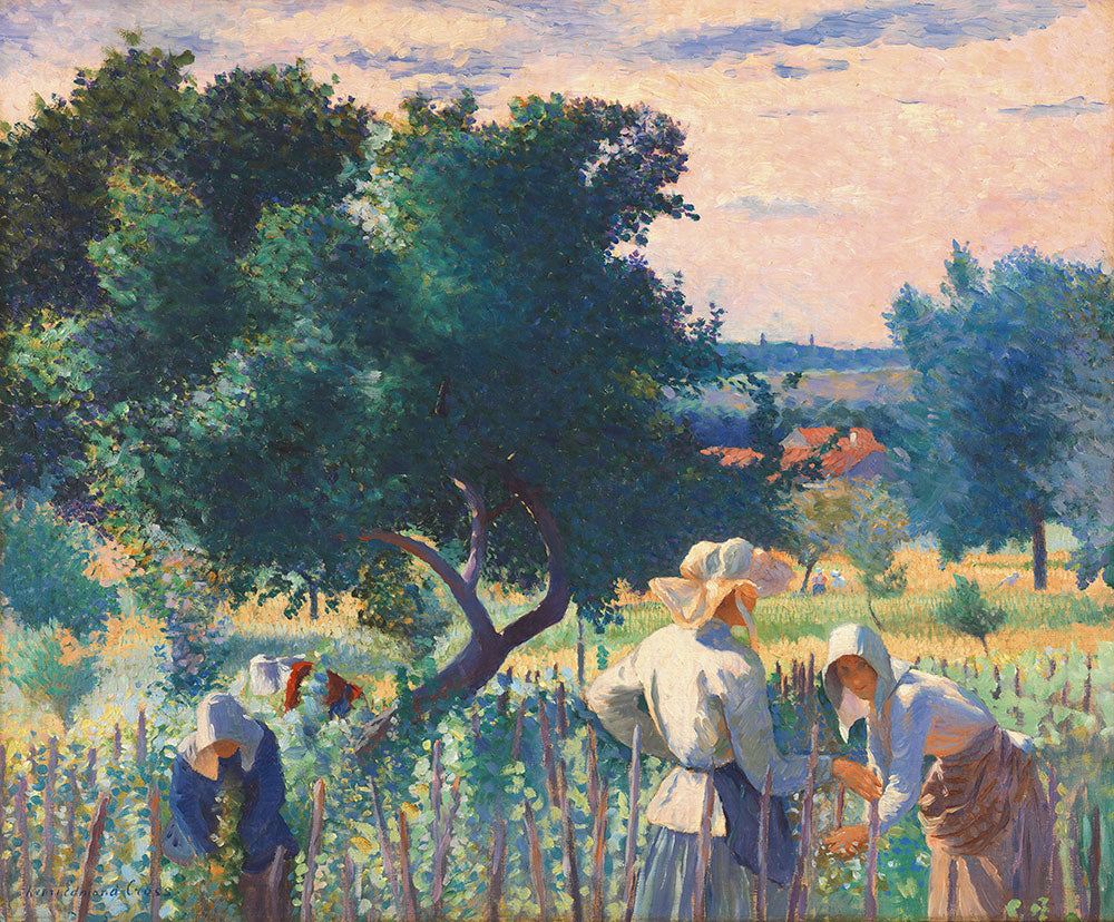 Women Tying the Vine by Henri-Edmond Cross - Art Print - Zapista