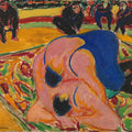 Wrestlers in a Circus by Ernst Ludwig Kirchner - Art Print - Zapista