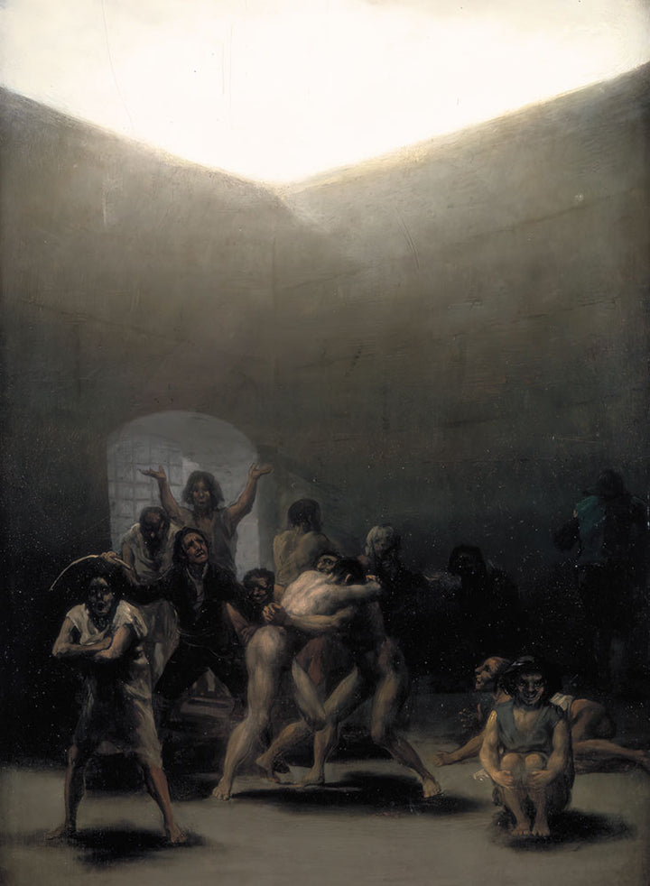 Yard with Lunatics by Francisco Goya - Art Print - Zapista