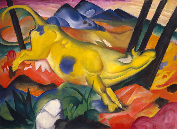 Yellow Cow by Franz Marc - Art Print - Zapista