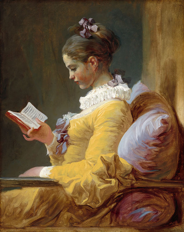 Young Girl Reading by Jean-Honore Fragonard - Art Print - Zapista