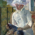 Young Girl at a Window by Mary Cassatt - Art Print - Zapista