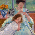Young Mother Sewing by Mary Cassatt - Art Print - Zapista