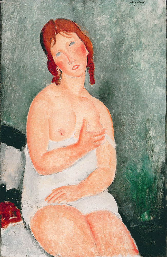 Young Woman In A Shirt by Amedeo Modigliani - Art Print - Zapista