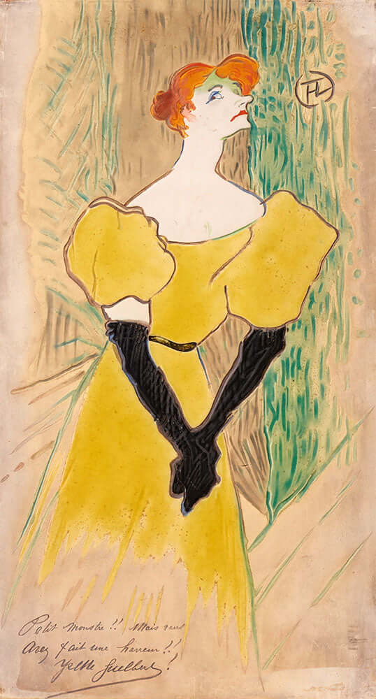 Yvette Guilbert by Henri de Toulouse–Lautrec - Art Print - Zapista