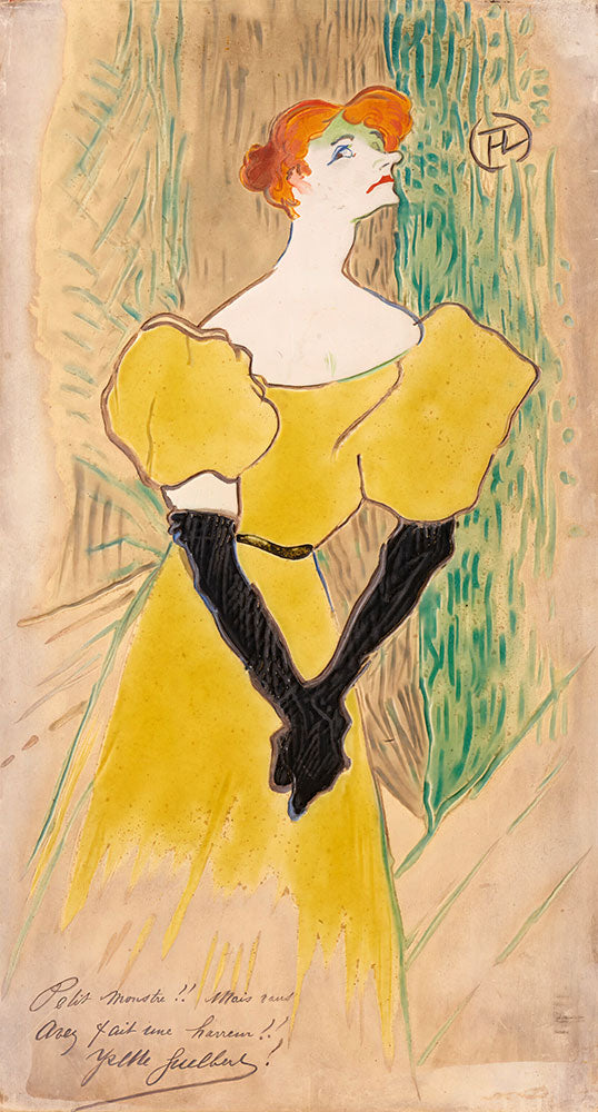 Yvette Guilbert by Henri de Toulouse–Lautrec - Art Print - Zapista