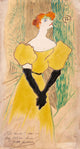 Yvette Guilbert by Henri de Toulouse–Lautrec - Art Print - Zapista