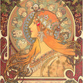 Zodiac by Alphonse Mucha - Art Print - Zapista