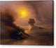 A Caravan Surprised By The Samoom In Front Of The Sphinx - Canvas Print