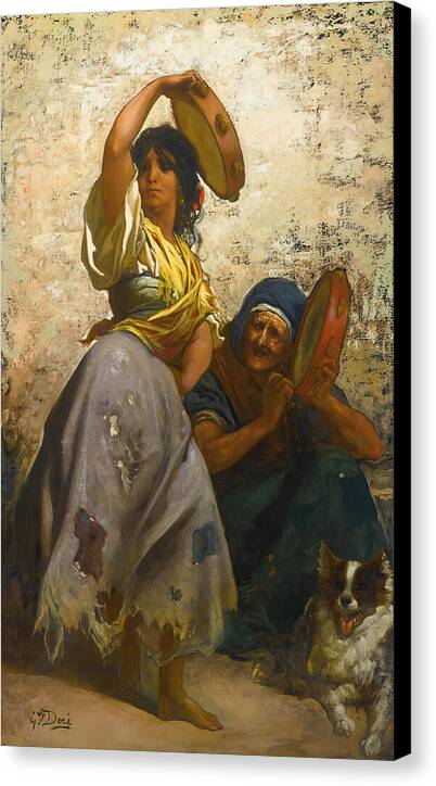 A Gypsy Dancing The Zorongo - Canvas Print