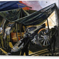 A Howitzer Firing - Canvas Print