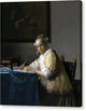 A Lady Writing - Canvas Print