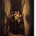 A Night Alarm - The Advance - Canvas Print