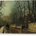 A Wet Moon, Putney Road - Canvas Print