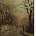 A Wet Road, Knostrop, Yorkshire - Canvas Print
