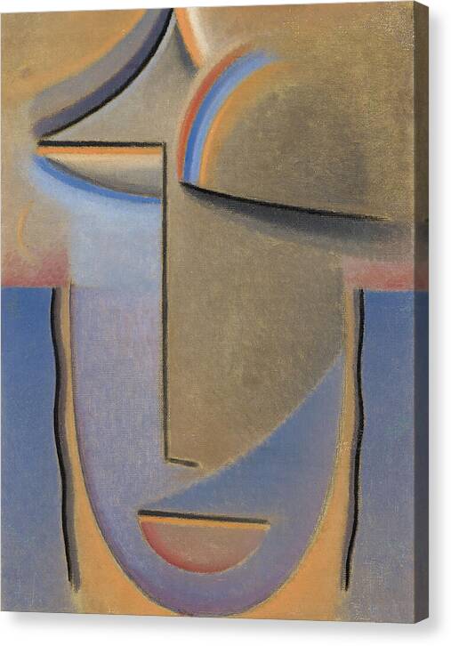 Abstract Head, Evening - Canvas Print