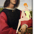 Agnolo Doni with Pin-up Girl - Canvas Print