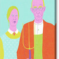 American Gothic Risograph - Canvas Print
