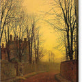 An Autumn Lane - Canvas Print