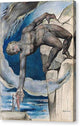 Antaeus Setting Down Dante and Virgil in the Last Circle of Hell - Canvas Print