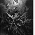 Archangel Michael Casts the Rebels out of Heaven - Canvas Print