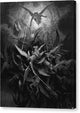 Archangel Michael Casts the Rebels out of Heaven - Canvas Print