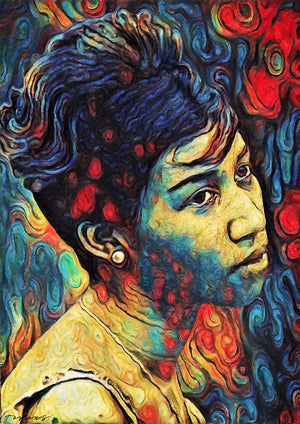 Aretha Franklin - Art Print - Zapista