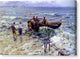Arriving Ashore - Canvas Print