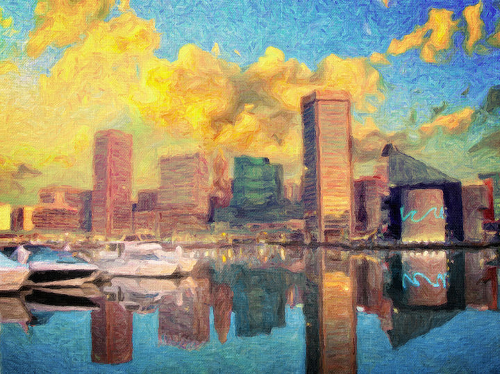 Baltimore Maryland Skyline - Art Print - Zapista