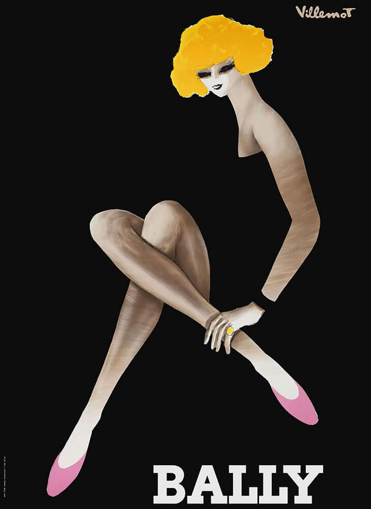 Bally Blonde by Bernard Villemot - Art Print - Zapista