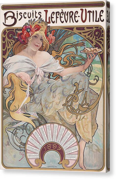 Biscuits Lefevre-Utile - Canvas Print