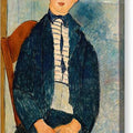 Boy in a Striped Sweater - Canvas Print