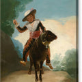 Boy on a Ram - Canvas Print
