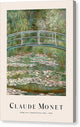 Bridge over a Pond of Water Lilies - Canvas Print